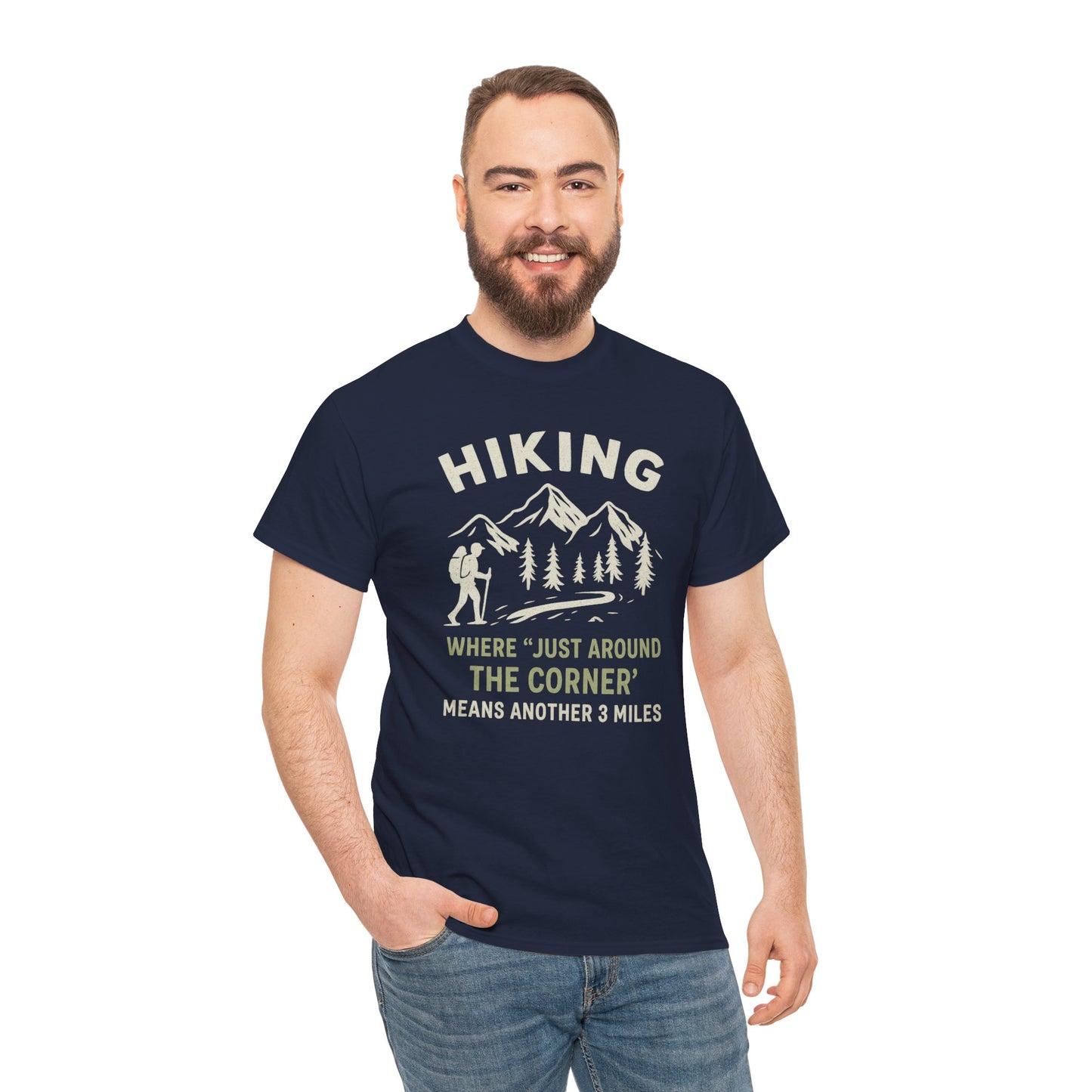 Unisex Heavy Cotton Adventure Tee – Outdoor Hiking Shirt, Sustainable Eco-Friendly T-Shirt for Nature Lovers & Everyday Wear