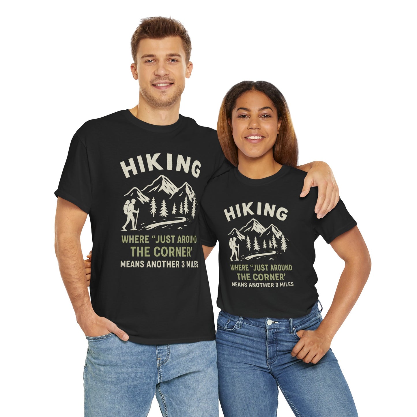 Unisex Heavy Cotton Adventure Tee – Outdoor Hiking Shirt, Sustainable Eco-Friendly T-Shirt for Nature Lovers & Everyday Wear