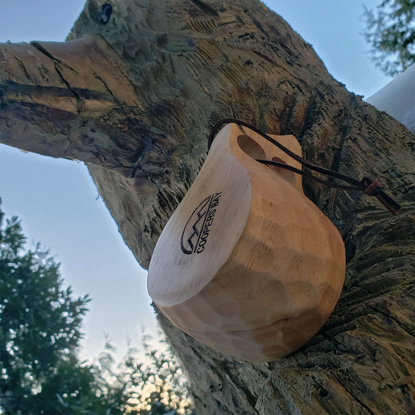 Skógr™ Nordic Style Kuksa - Carved Wood Camp Mug