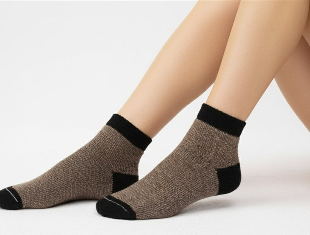 SlipperBootie Alpaca Sock