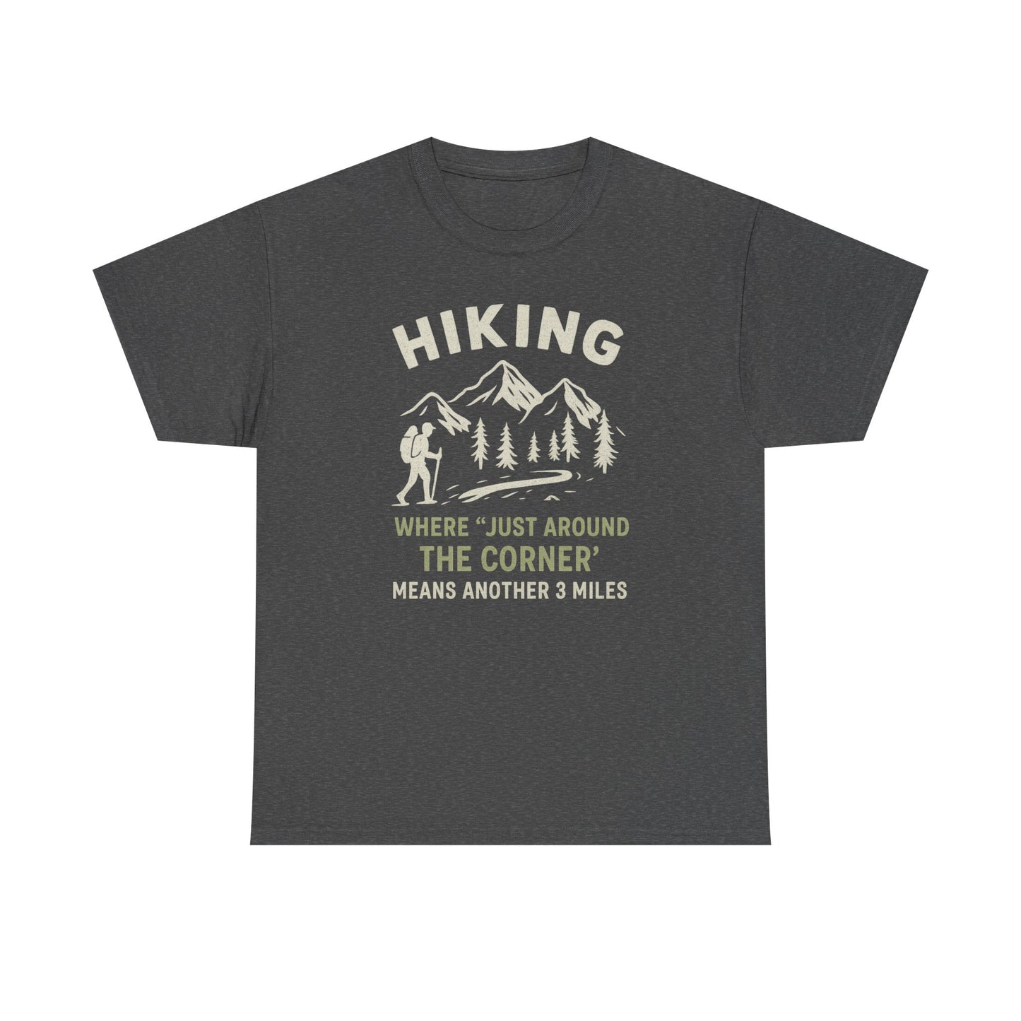 Unisex Heavy Cotton Adventure Tee – Outdoor Hiking Shirt, Sustainable Eco-Friendly T-Shirt for Nature Lovers & Everyday Wear