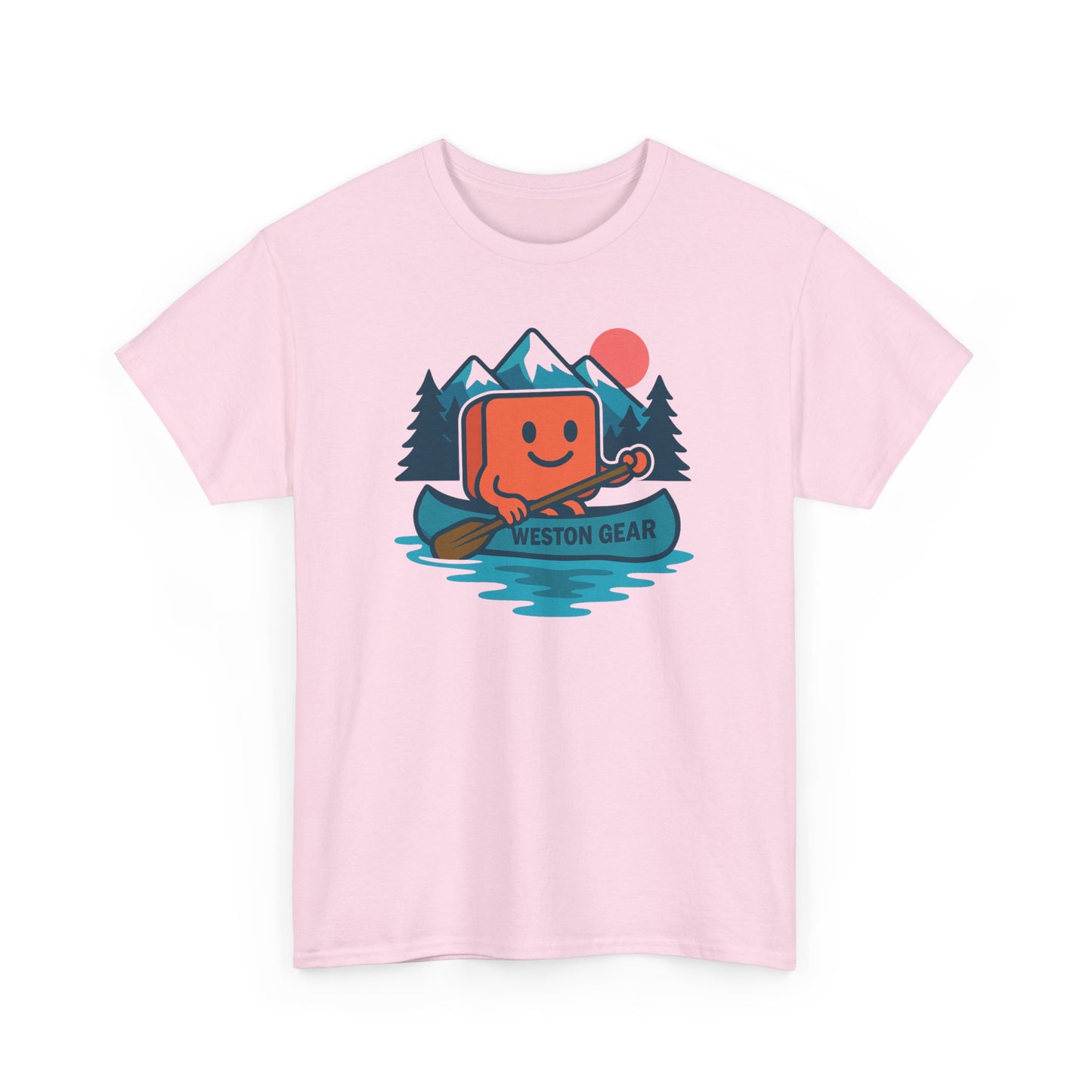 Weston Gear Canoe T-Shirt – Retro Outdoor Adventure Tee | Unisex Hiking & Camping Shirt | Nature Lover Gift Apparel