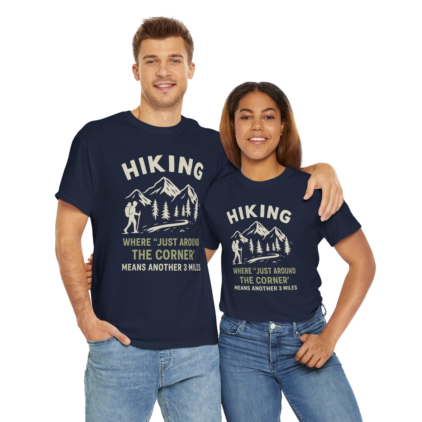 Unisex Heavy Cotton Adventure Tee – Outdoor Hiking Shirt, Sustainable Eco-Friendly T-Shirt for Nature Lovers & Everyday Wear