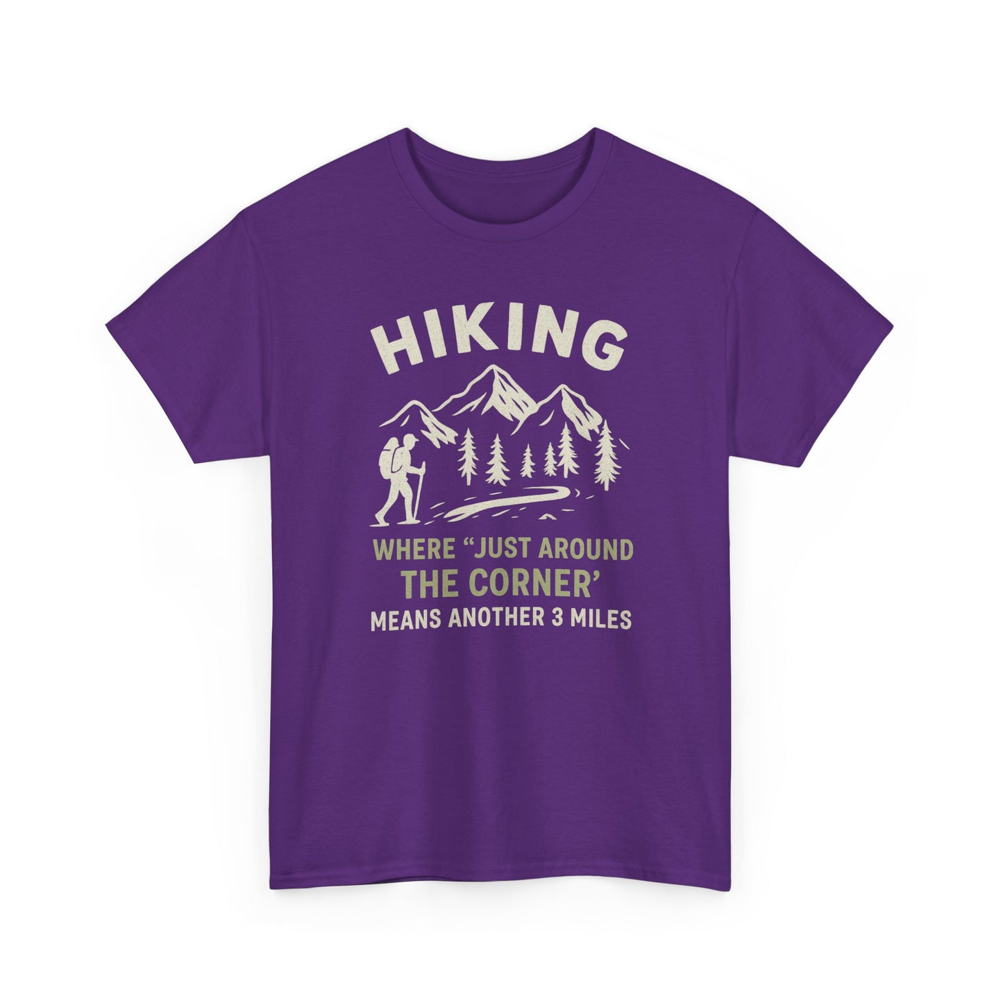 Unisex Heavy Cotton Adventure Tee – Outdoor Hiking Shirt, Sustainable Eco-Friendly T-Shirt for Nature Lovers & Everyday Wear