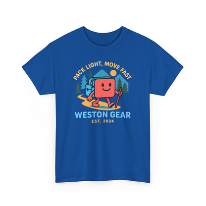 Weston Gear Boxy Hiking T-Shirt – Adventure Ready Unisex Heavy Cotton Tee | Outdoor Camping Graphic Shirt | Gift for Explorers