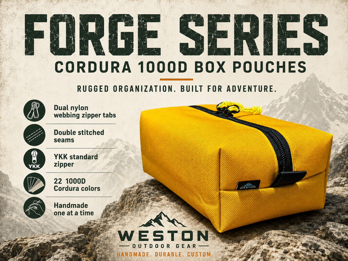 Cordura® Forge Series Gear Pouch – Rugged Camping & Travel Organizer Built to Last