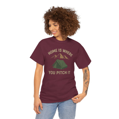 Home Is Where You Pitch It T-Shirt, Camping Tee, Outdoor Enthusiast Gift, Nature Lover Apparel, Funny Hiking Shirt, Adventure Travel [...]