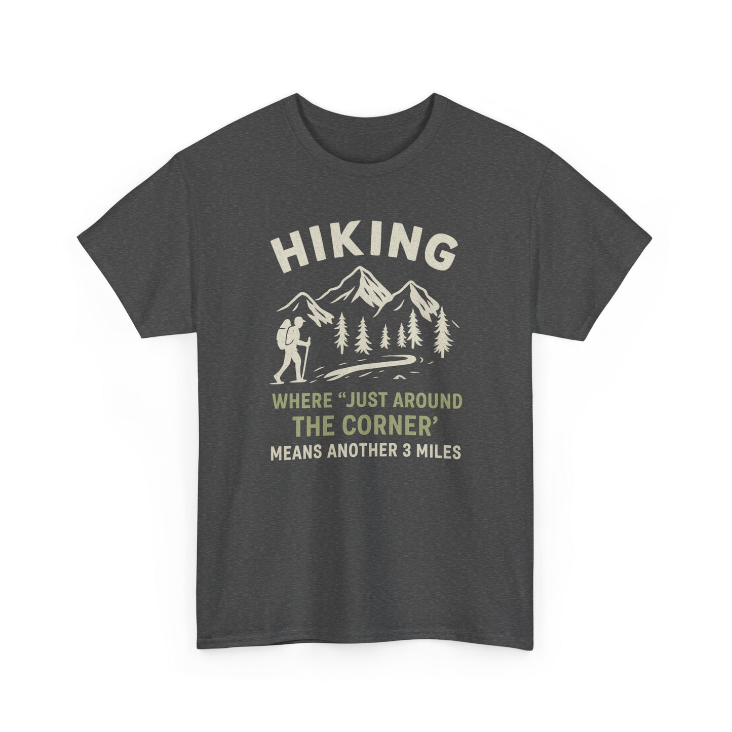 Unisex Heavy Cotton Adventure Tee – Outdoor Hiking Shirt, Sustainable Eco-Friendly T-Shirt for Nature Lovers & Everyday Wear