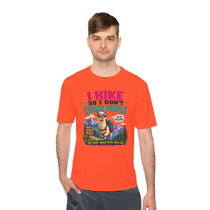Hiking Tee — "I Hike So I Don't Choke People" Funny Outdoors Shirt