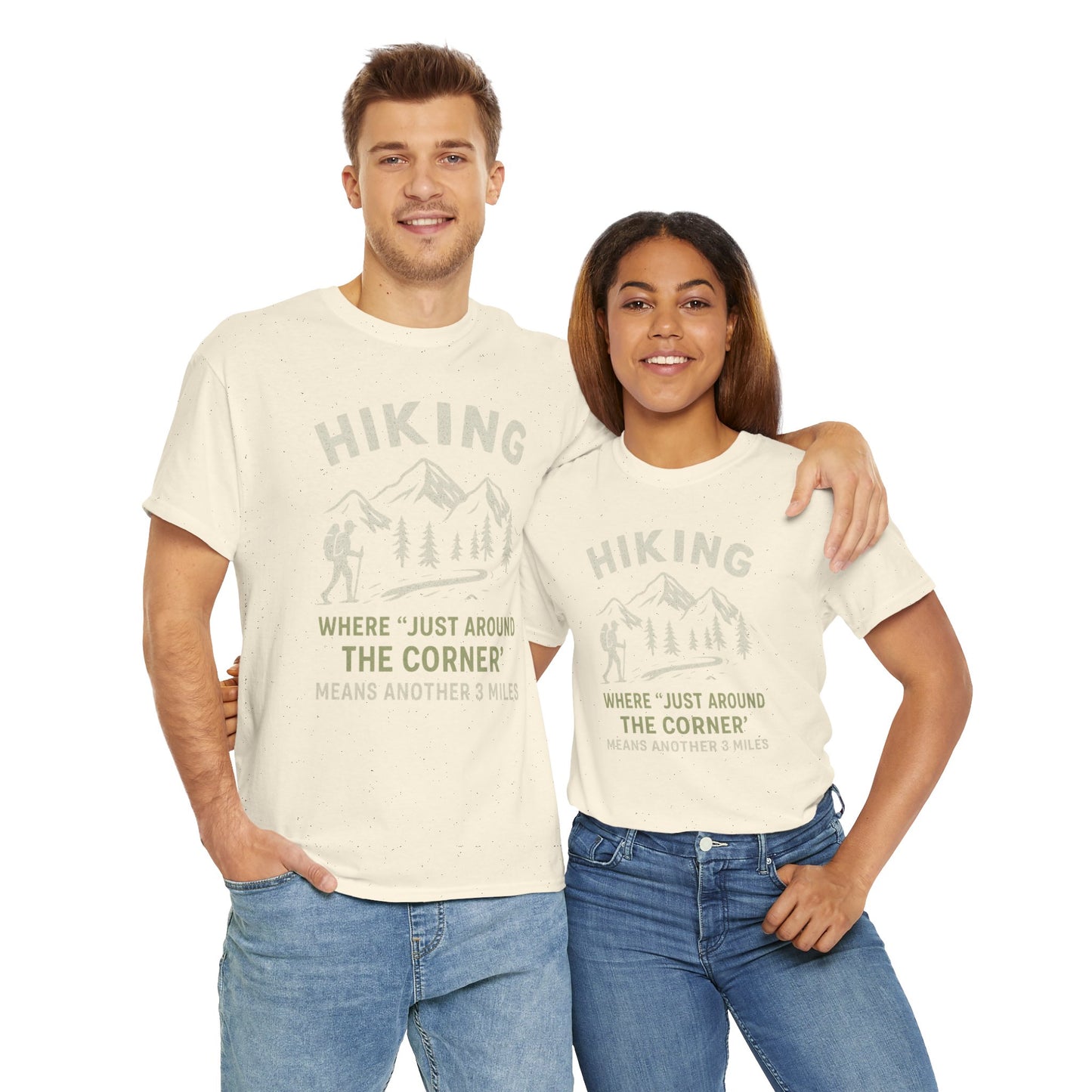 Unisex Heavy Cotton Adventure Tee – Outdoor Hiking Shirt, Sustainable Eco-Friendly T-Shirt for Nature Lovers & Everyday Wear