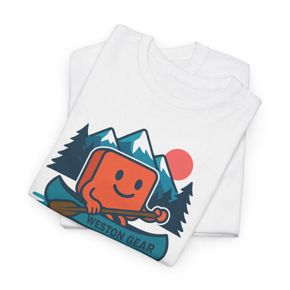 Weston Gear Canoe T-Shirt – Retro Outdoor Adventure Tee | Unisex Hiking & Camping Shirt | Nature Lover Gift Apparel