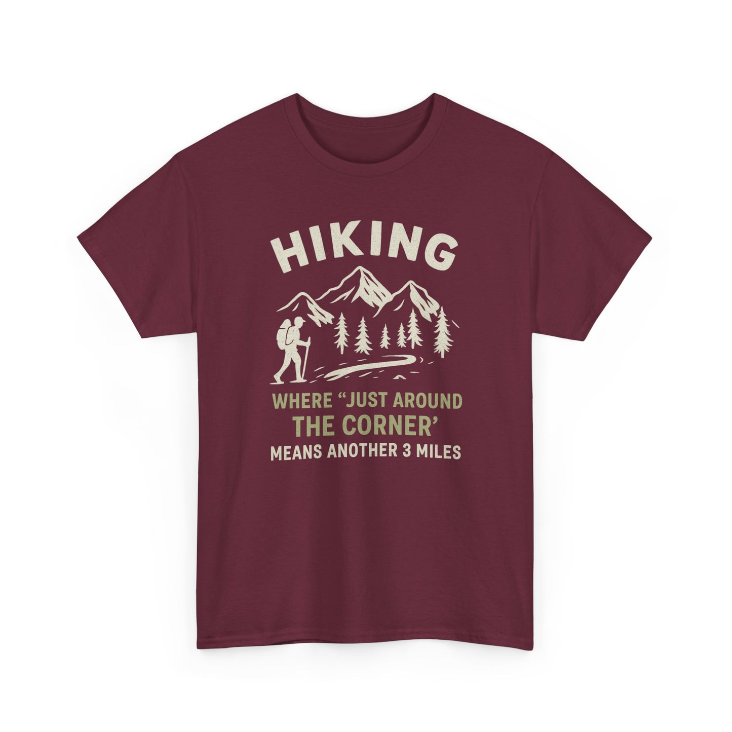 Unisex Heavy Cotton Adventure Tee – Outdoor Hiking Shirt, Sustainable Eco-Friendly T-Shirt for Nature Lovers & Everyday Wear