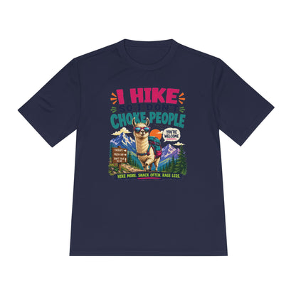 Hiking Tee — "I Hike So I Don't Choke People" Funny Outdoors Shirt