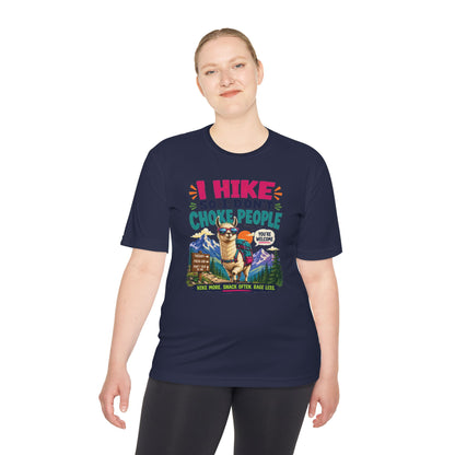 Hiking Tee — "I Hike So I Don't Choke People" Funny Outdoors Shirt