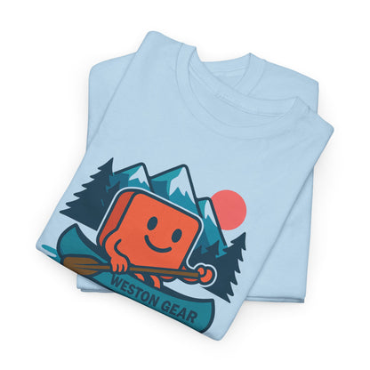 Weston Gear Canoe T-Shirt – Retro Outdoor Adventure Tee | Unisex Hiking & Camping Shirt | Nature Lover Gift Apparel