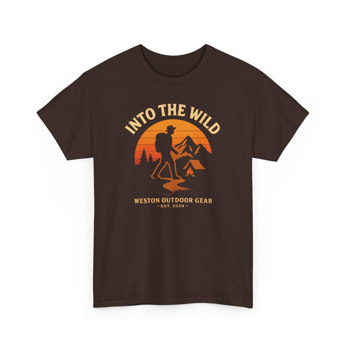 Into The Wild Adventure T-Shirt – Unisex Hiking & Camping Graphic Tee | Outdoor Nature Lover Gift | 100% Cotton Shirt