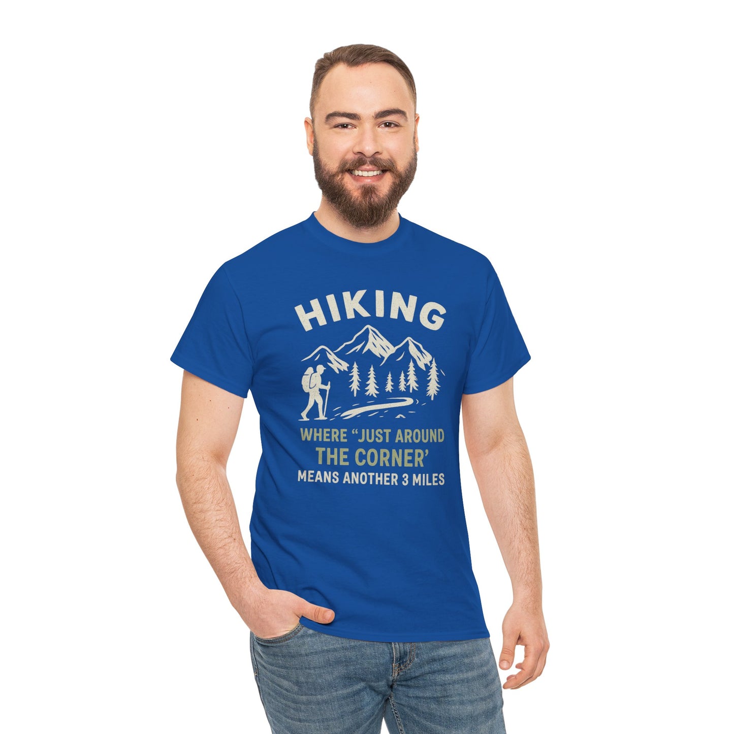 Unisex Heavy Cotton Adventure Tee – Outdoor Hiking Shirt, Sustainable Eco-Friendly T-Shirt for Nature Lovers & Everyday Wear
