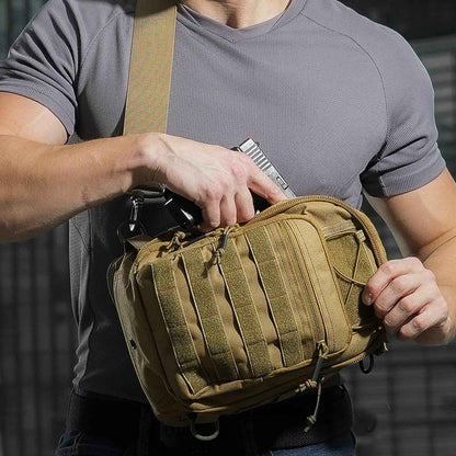 Military Tactical Sling Bag - Anti-Cut Waterproof for Outdoor Adventures