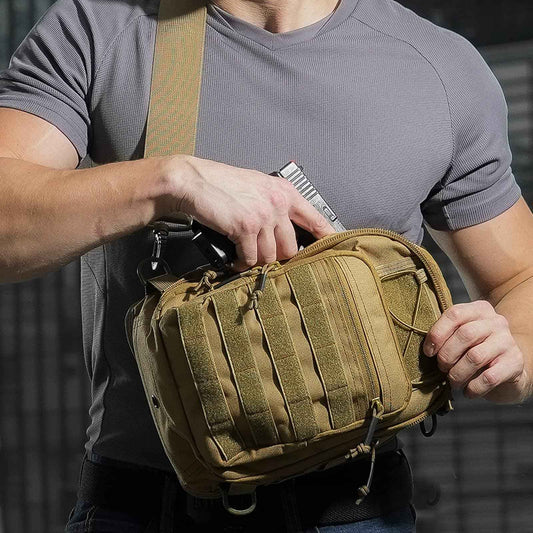 Military Tactical Sling Bag - Anti-Cut Waterproof for Outdoor Adventures
