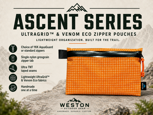 Ultralight Weatherproof Zipper Pouch – Ascent Series Minimalist Trail & Travel Organizer