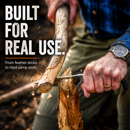 "The Silverback" Full Tang D2 Survival Camping Knife Gift Set