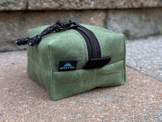 Waxed Canvas Pouch Perfect for Trangia Burners and Essential Gear, EDC Pouch, Bushcraft Gear, Survivalist Gear, Trangia Storage, Canvas Bag