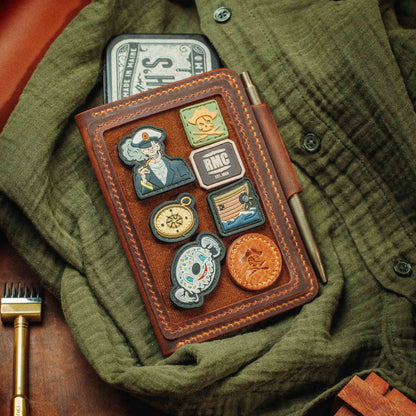 Pirate Goods Quartermaster v2 – Leather Passport Wallet with Velcro