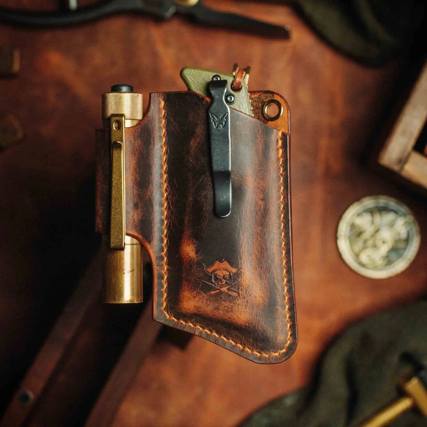 Pirate Goods Sailor v3 – Leather EDC Knife Sleeve