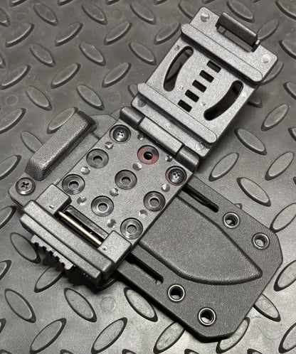 Universal fold over belt attachment for kydex sheath (Includes hardware)