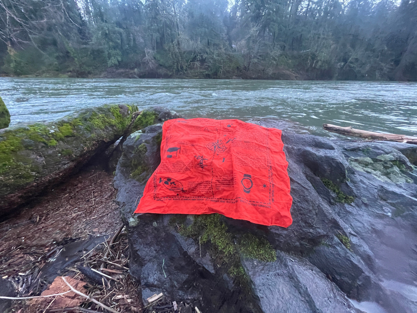 Survival Bandana with Printed Survival Instructions — Made in USA | SurvivalRags