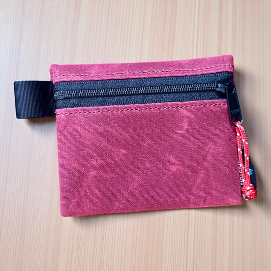 Small Waxed Canvas Gear Pouch – Weather-Resistant EDC & Travel Organizer