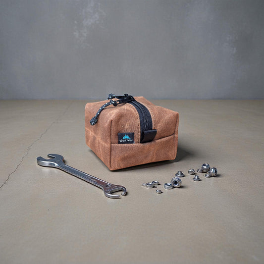 Waxed Canvas Pouch Perfect for Trangia Burners and Essential Gear, EDC Pouch, Bushcraft Gear, Survivalist Gear, Trangia Storage, Canvas Bag