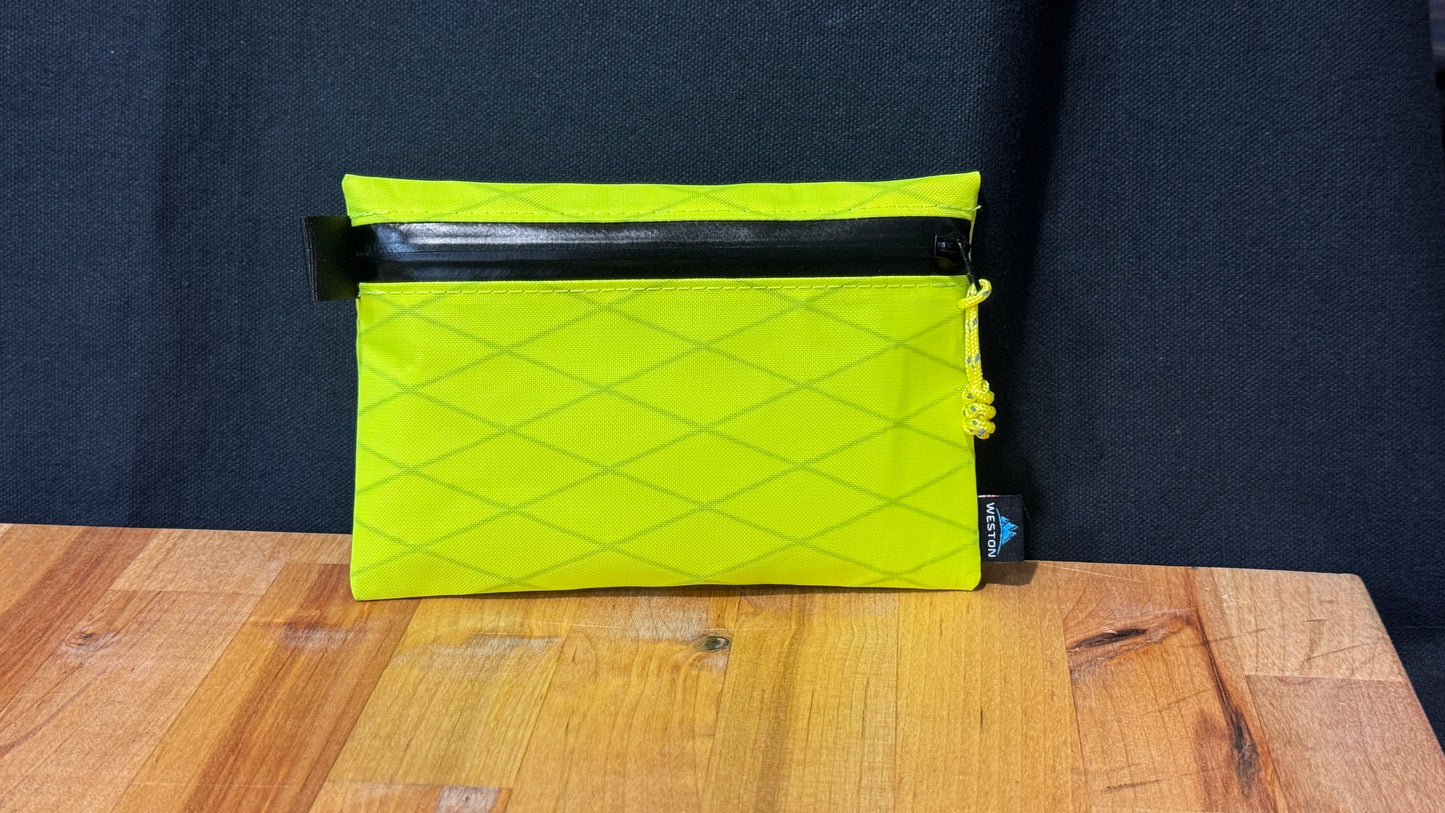 XPac Zipper Pouch, Weatherproof Ultralight Wallet, X-pac Travel Organizer, Ultralight Wallet, Passport Holder, Backpacking UL Gear Pouch