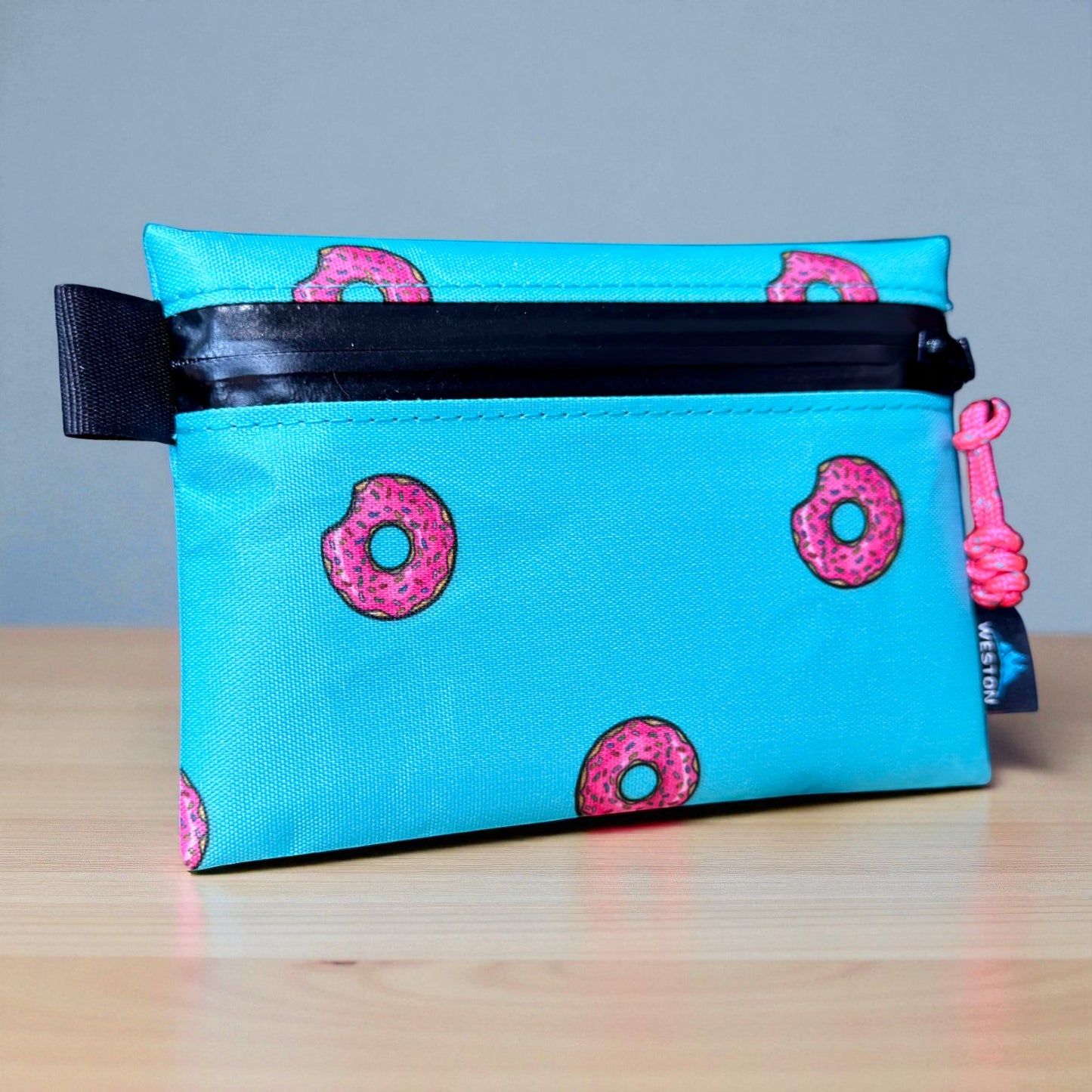 XPac Zipper Pouch, Cute Donut Design, Weatherproof Ultralight Wallet, X-pac Travel Organizer, Ultralight Wallet, Passport Holder