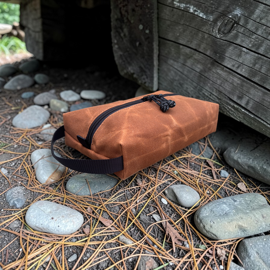 Rugged Waxed Canvas Pouch – American-Made EDC Organizer for Hiking, Camping & Survival