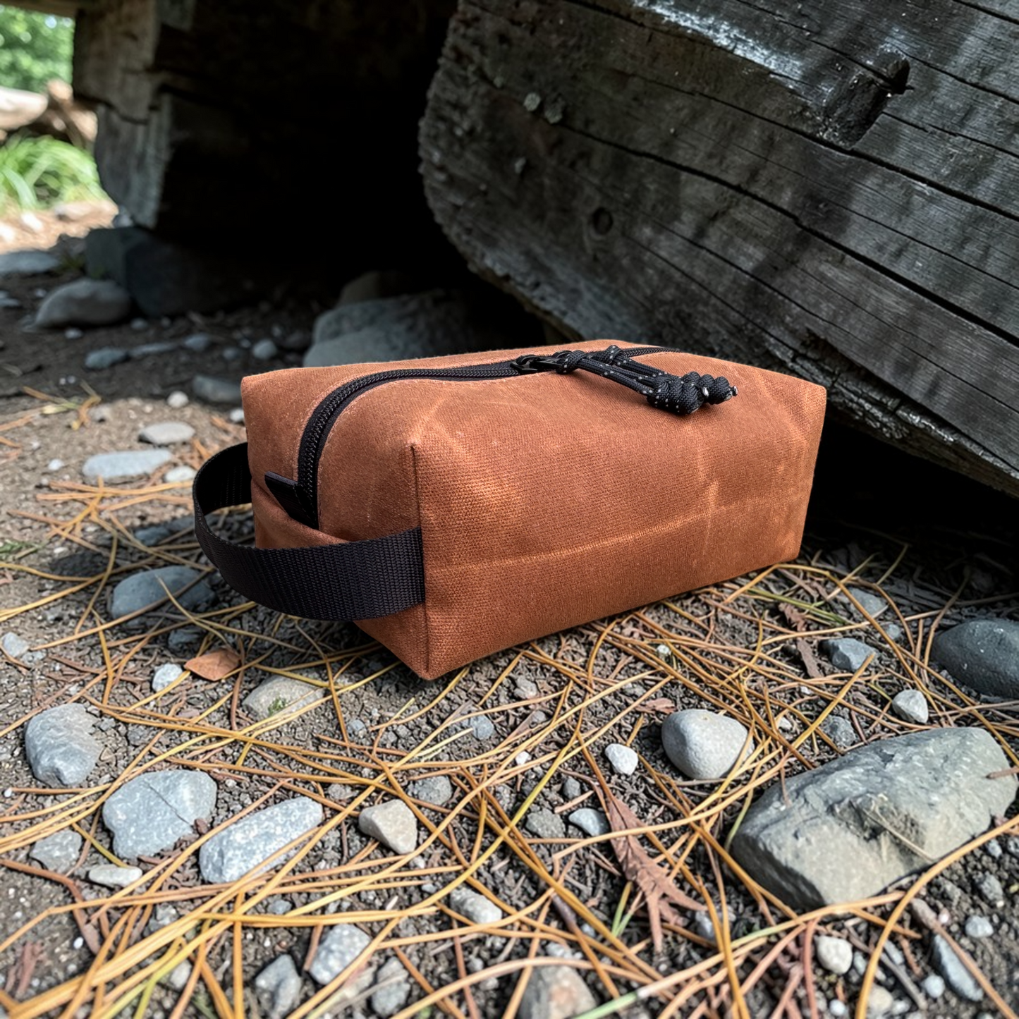 Rugged Waxed Canvas Pouch – American-Made EDC Organizer for Hiking, Camping & Survival