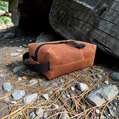 Rugged Waxed Canvas Pouch – American-Made EDC Organizer for Hiking, Camping & Survival