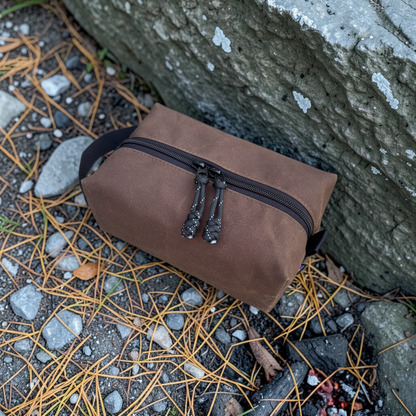 Rugged Waxed Canvas Pouch – American-Made EDC Organizer for Hiking, Camping & Survival