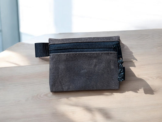 Durable Waxed Canvas Wallets & EDC Pouches for Hiking, Travel and Camping – Weatherproof Coin Purse and Bushcraft Gear Organizer
