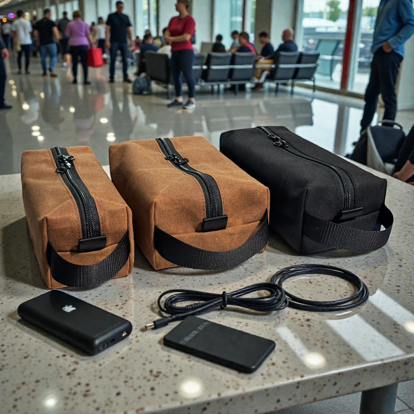 Rugged Waxed Canvas Pouch – Heritage Series EDC Organizer for Travel, Tools, Camping & Survival