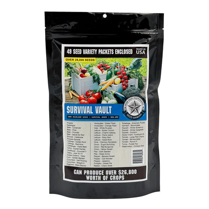 Survival Seed Vault Super Kit - 77 Varieties