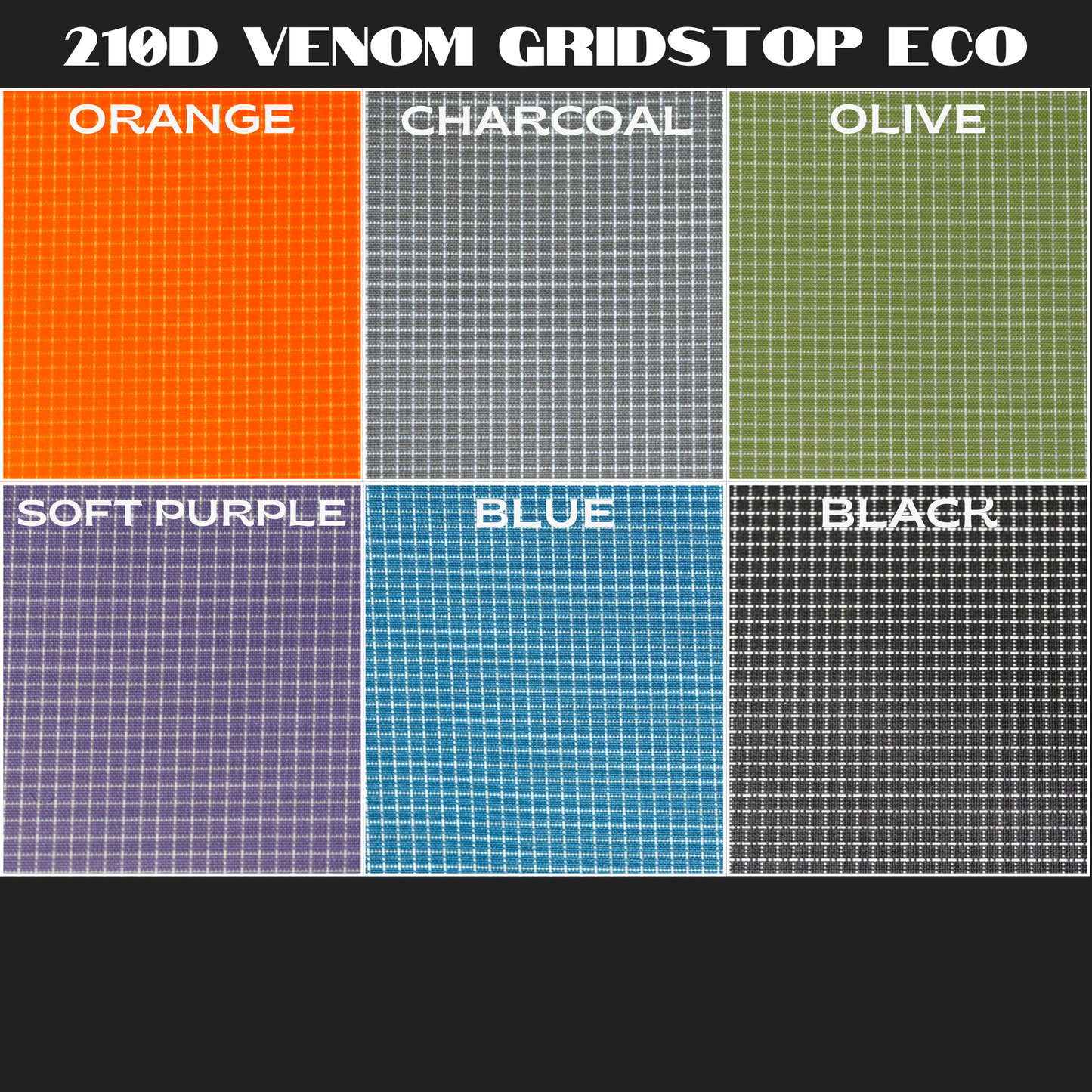 Eco-Friendly Ultralight Ditty Bag with Hanging Loop – Durable Venom Gridstop Packing Cube, Toiletry Kit and EDC Organizer for Hiking & Travel