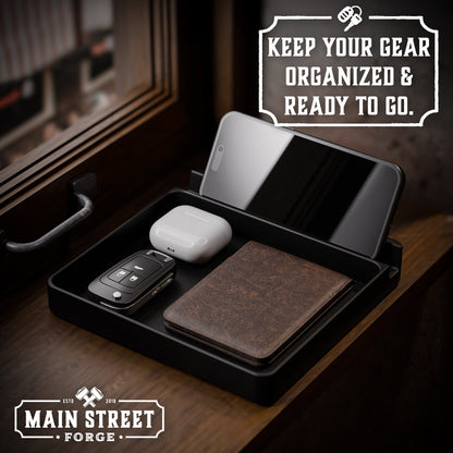 Everyday Carry Valet Tray with Phone Dock