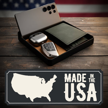 Everyday Carry Valet Tray with Phone Dock