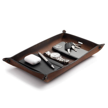 Full Grain Leather Valet Tray / Charging Station