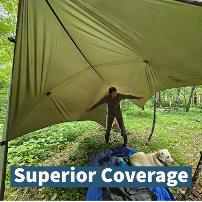 Hideaway Tarp – 12' Hammock Rain Tarp