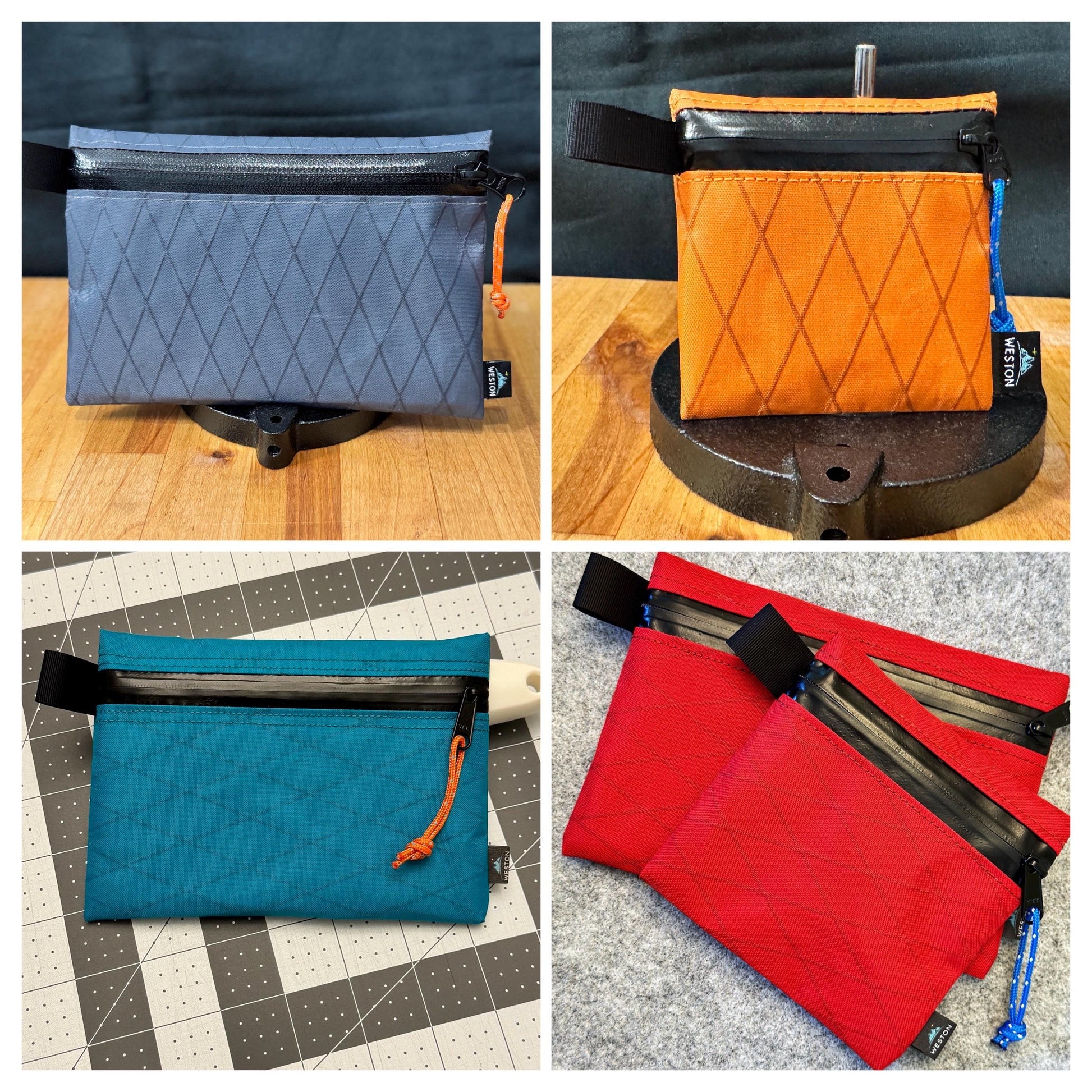 XPac Zipper Pouch, 3x3x1, Xpac Wallet, Waterproof, Ultralight Gear, Travel Bag, Ultralight Wallet, Passport Holder, Backpack Organizer, EDC