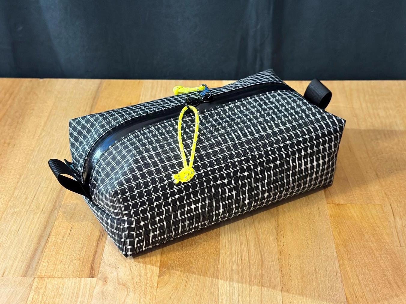 Ultralight UltraGrid Box Pouch, Weatherproof DCF Dyneema Gear Organizer, EDC Ditty Bag, UltraGrid Dopp Kit, Backpacking Storage Travel Gear