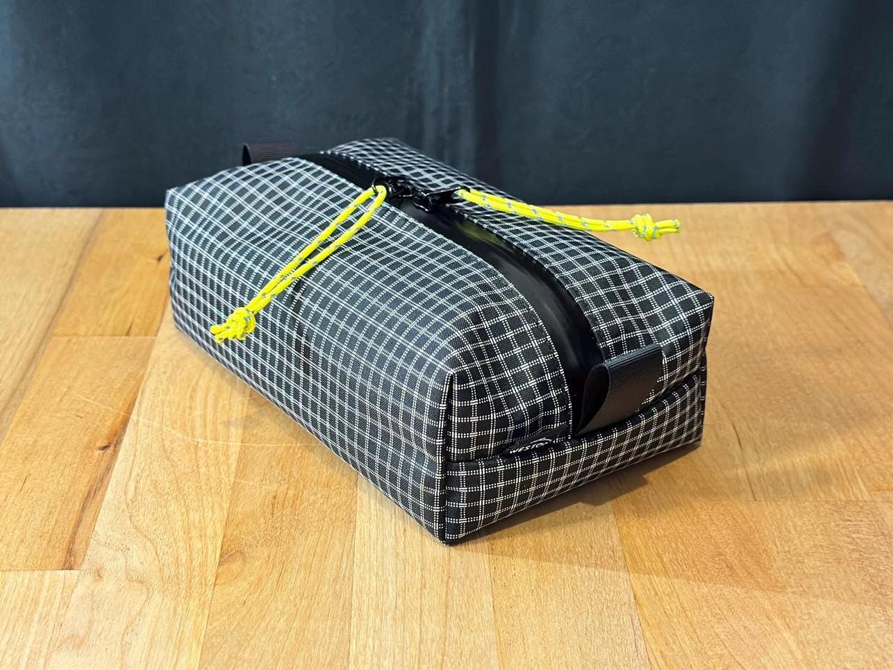 Ultralight UltraGrid Box Pouch, Weatherproof DCF Dyneema Gear Organizer, EDC Ditty Bag, UltraGrid Dopp Kit, Backpacking Storage Travel Gear