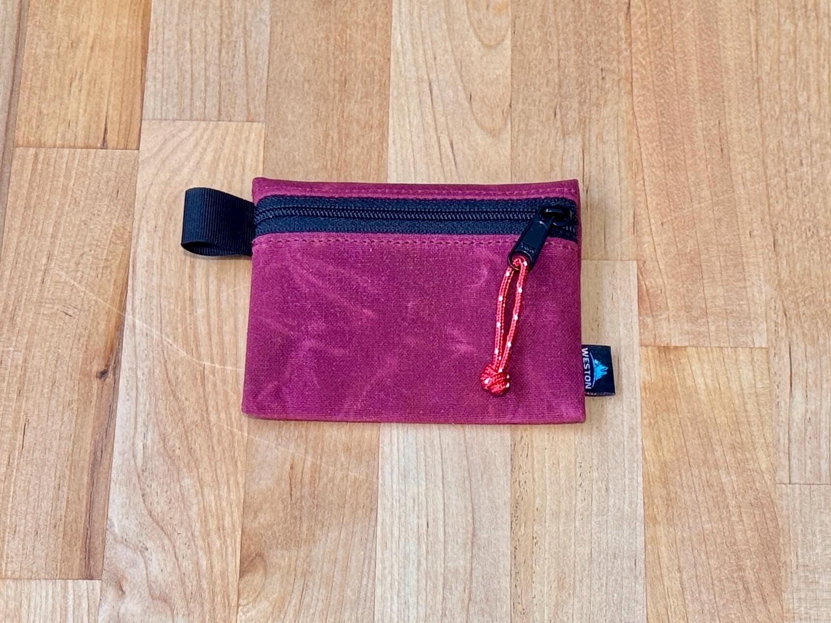 Durable Waxed Canvas Wallet – Compact 4x3x1 EDC Pouch for Hiking, Travel and Camping – Ultralight Coin Purse & Bushcraft Gear Organizer